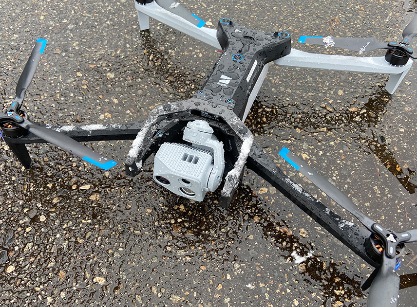 Skydio X10による降雪環境での性能実証｜JIW