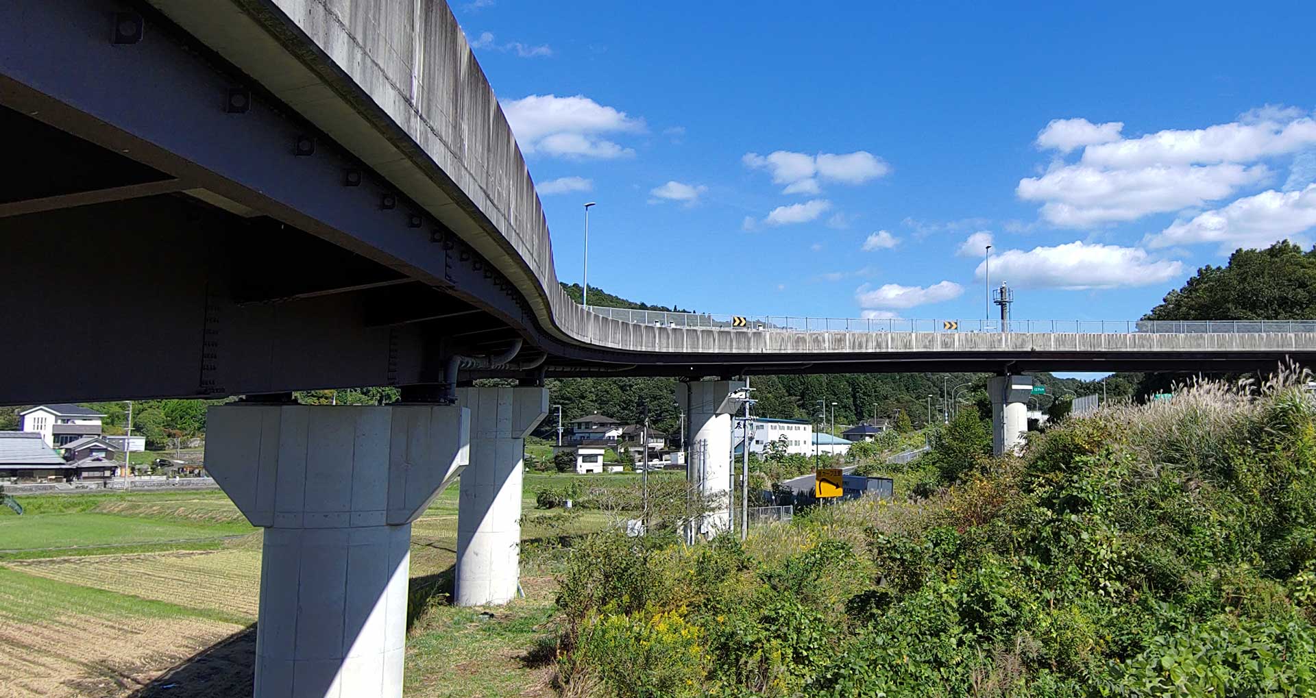 6径間連続合成曲線箱桁橋におけるドローンでの橋梁点検事例|JIW