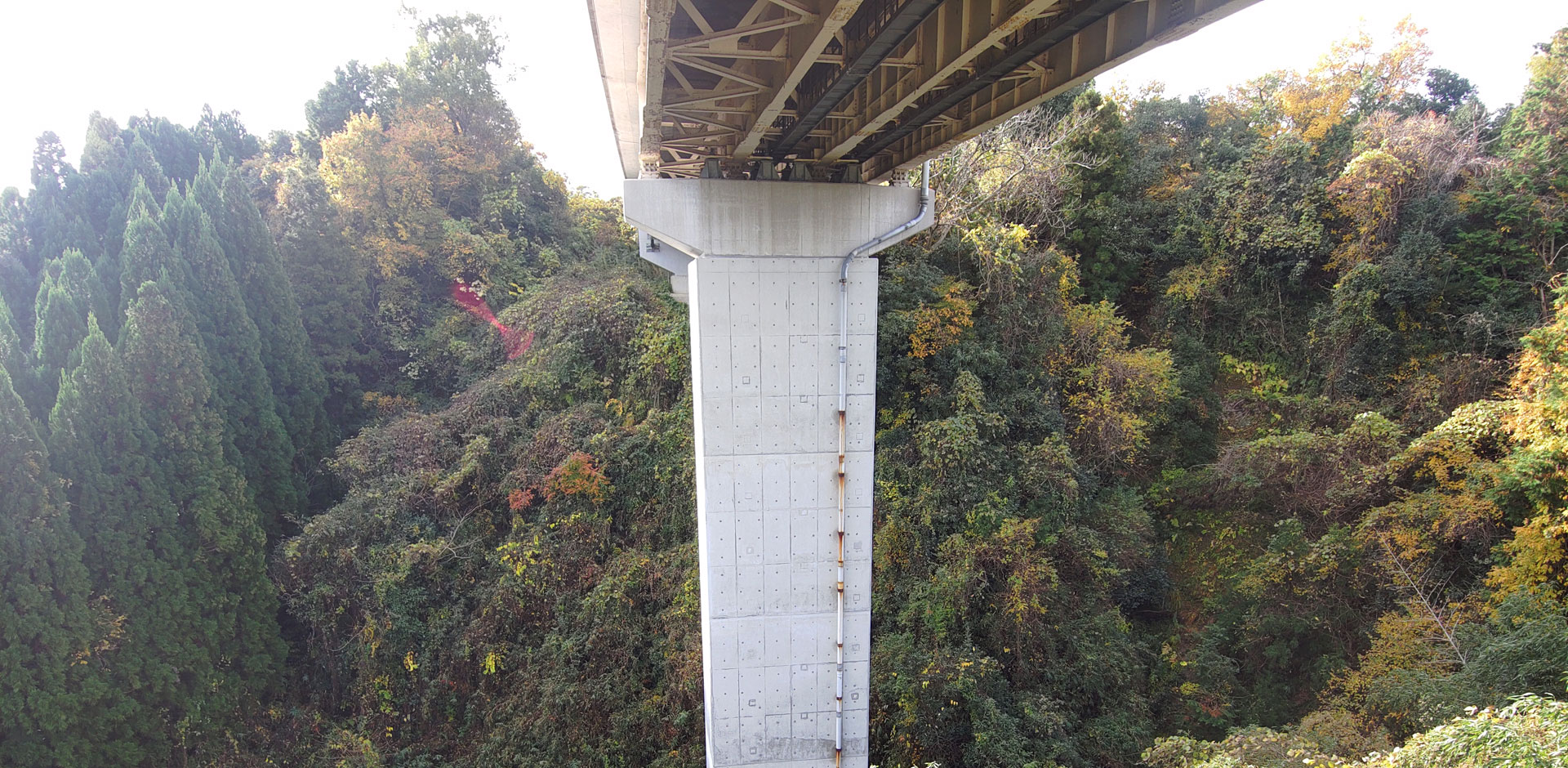 5径間連続RC中空床版橋、3径間連続鋼合成鈑桁橋、単純RC中空床版橋におけるドローン点検事例（全方向衝突回避センサーを有する小型ドローン技術）